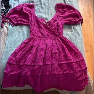Lulu’s Pink Puff-Sleeve